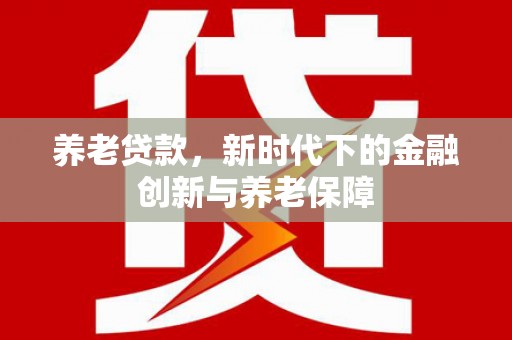 永州养老贷款，新时代下的金融创新与养老保障