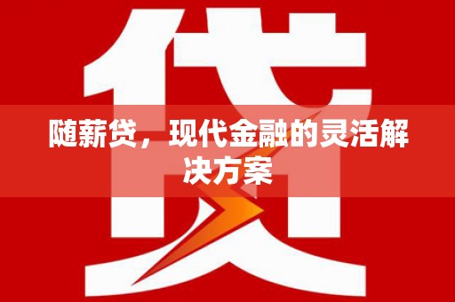 永州随薪贷，现代金融的灵活解决方案