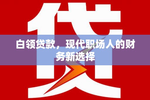 永州白领贷款，现代职场人的财务新选择