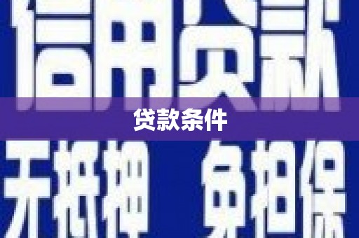 永州贷款条件