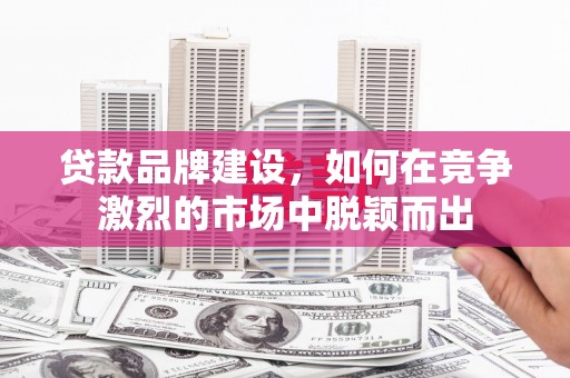 永州贷款品牌建设，如何在竞争激烈的市场中脱颖而出