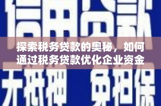 永州探索税务贷款的奥秘，如何通过税务贷款优化企业资金流