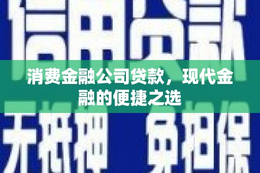 永州消费金融公司贷款，现代金融的便捷之选