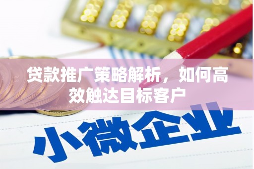 永州贷款推广策略解析，如何高效触达目标客户