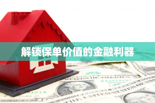 永州解锁保单价值的金融利器