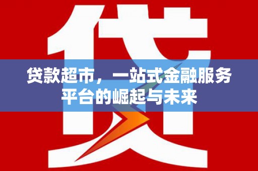 永州贷款超市，一站式金融服务平台的崛起与未来