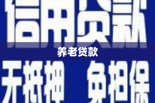 永州养老贷款