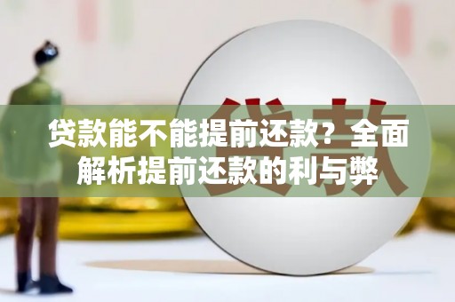永州贷款能不能提前还款？全面解析提前还款的利与弊