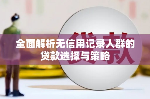 永州全面解析无信用记录人群的贷款选择与策略