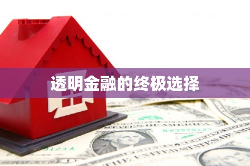 永州透明金融的终极选择
