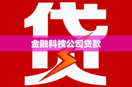 永州金融科技公司贷款