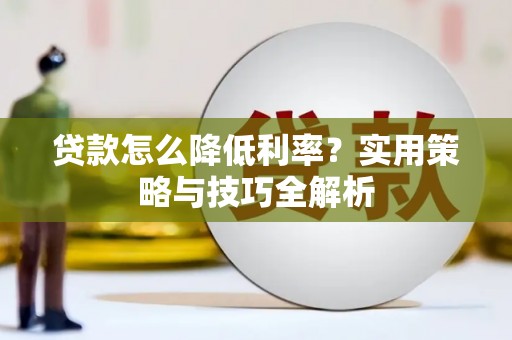 永州贷款怎么降低利率？实用策略与技巧全解析